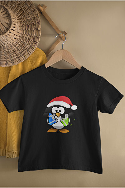MAGORS تي شيرت قطني للأطفال برقبة دائرية مطبوع عليه CRPENGU