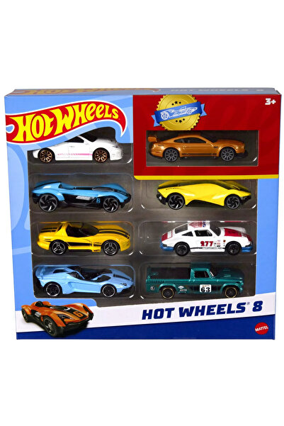 HOT WHEELS ΣΕΤ 8 ΜΕΤΑΛΛΙΚΩΝ ΑΥΤΟΚΙΝΗΤΩΝ HOT WHEELS ΚΛΙΜΑΚΑ 1:64