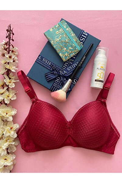 Ebru Silicone Jacquard Micro Underwire (Wireless) Gathering Bra Ebr1055