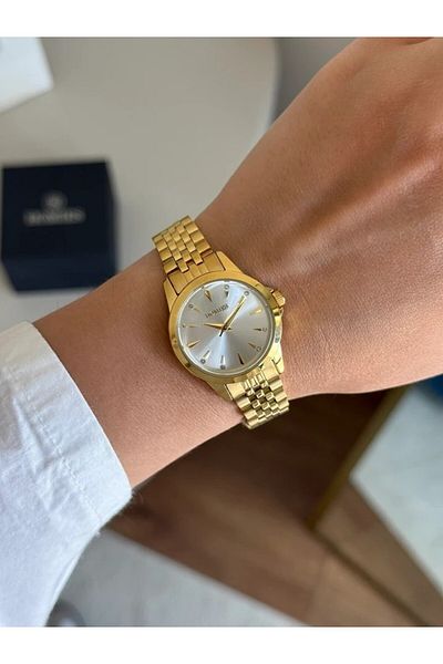 Homies Guaranteed Premium Women's Wristwatch Gold (White Dial) Rshms-233