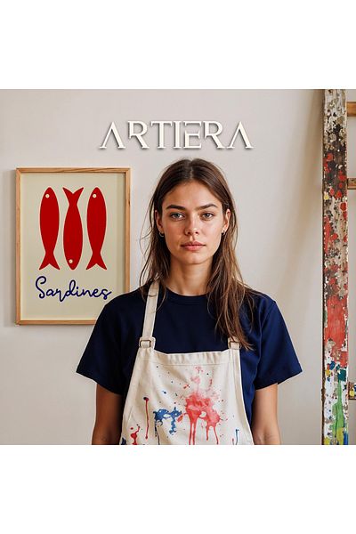 HİGUERA Tipografie Modernă Stil Italian Mediteranean Masa de Bucătărie Cu Cadru Din Lemn, Decorare Bucătărie Cafenea Bar