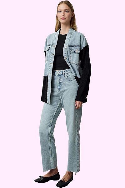 PayBuy Women's High Waist Straight Jean Pants Cotton Denim Casual Style Summer Must-Have