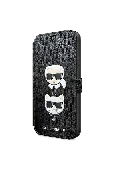 Sybero Protective Case for Apple iPhone 12 Pro Max, Saffiano K&C Heads Book, Grip Pro, U-539, Deep Dark