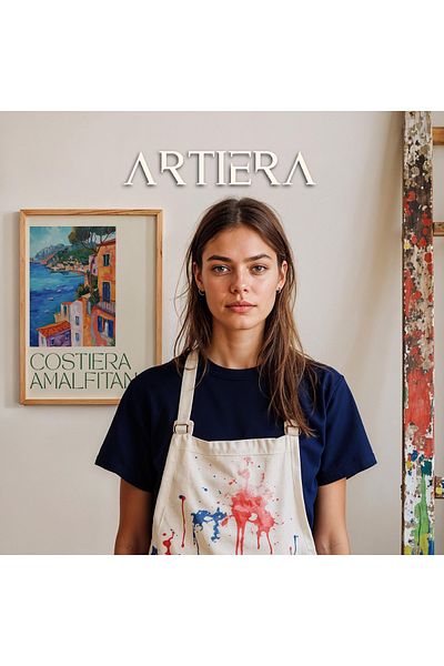 HİGUERA Masa de bucatarie cu rama din lemn in stil italian mediteranean modern Amalfi, decorare pentru bar cafenea bucatarie