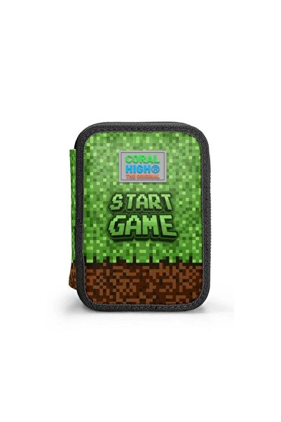 Coral High KIDS 11154 YEŞİL KAHVERENGİ HIGHT CRAFT DESENLİ ÇİFT KATLI KALEM Ç...