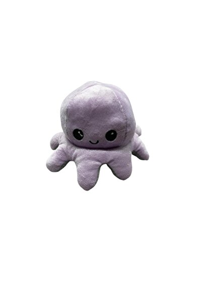 Flo Reversible plush octopus with happy face and sad face, model 26, multicolor
