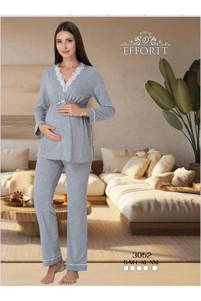 EM&FA TEKSTİL Pregnant Maternity Pajama Set