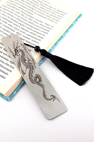 Solfera Dragon Stainless Steel Bookmark Metal Bookmark Bookmark with Tassel Ay046