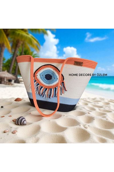 home decors by özlem Straw Shoulder Bag Beach Bag Daily Bag Handcrafted Handmade