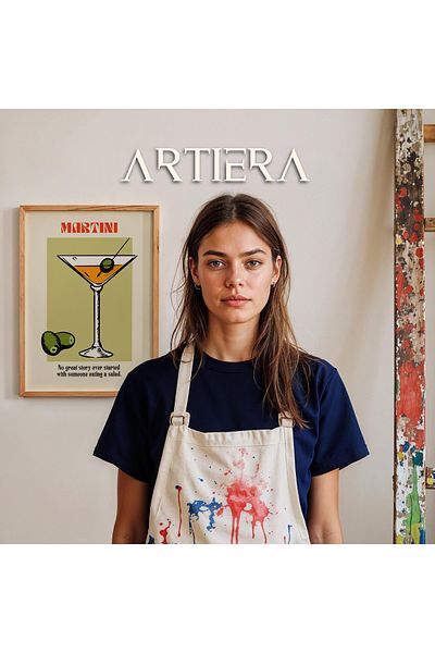 HİGUERA Cocktails Modern Stil Italian Mediterranean Masă de Bucătărie Cu Cadru Din Lemn, Decorare Bucătărie Cafenea Bar