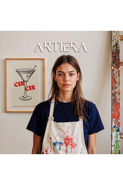 HİGUERA Cocktails Modern Stil Italian Mediterranean Masă de Bucătărie Cu Cadru Din Lemn, Decorare Bucătărie Cafenea Bar