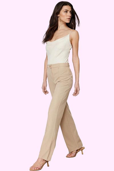 PayBuy Women's High Waist Straight Pants Woven Fabric Casual Daily Weekend Durable Material
