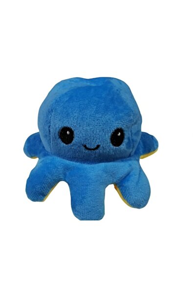 Flo Reversible plush octopus with happy and sad face, model 22, multicolor
