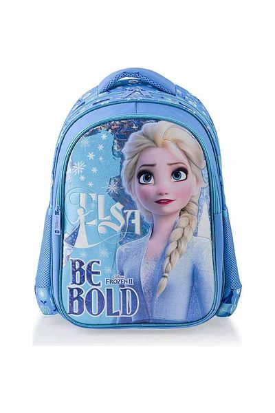 Frozen حقيبة مدرسية ابتدائية مميزة مرخصة + صندوق غداء + زجاجة مياه + مجموعة أدوات تغذية مدرسية