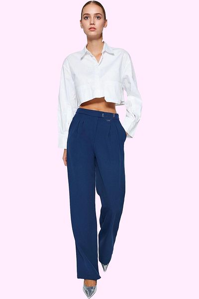 PayBuy Women's Wide Leg Trousers Woven Fabric Regular Waist Regular Size Casual Elegance Quality Material