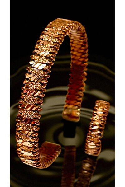 gulflower nude Yüzüklü bakır el yapımı bileklik lüxs işçilik sağlık için fayd...