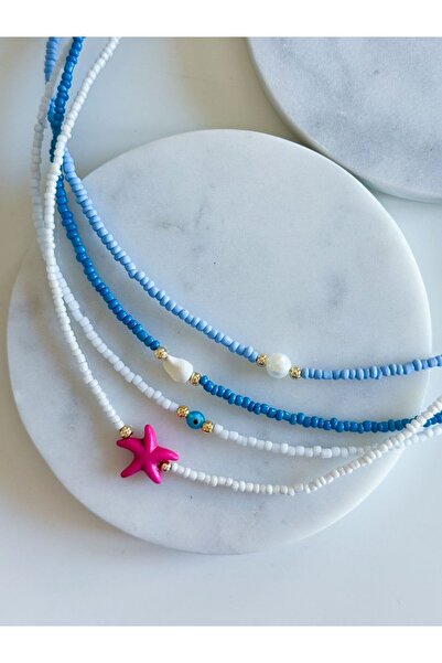 CHARMLUCKY 4-Piece Bead Necklace Combination