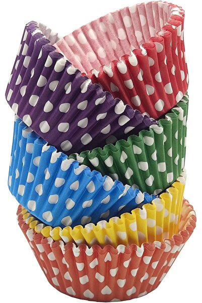 TARIK HOME 100 Pieces Muffin Cupcake Paper, Colorful Paper Muffin Cake Mold P...