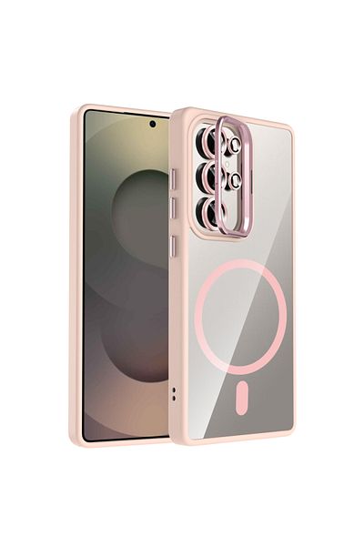GRABONO Galaxy S25 Ultra Case Lens Protection Hard Tpu+Pc Transparent Can Be Used as a Gift and Stand