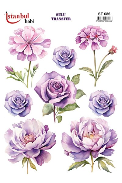 İstanbul Hobi ورق نقل مائي 25x35 سم ST-686