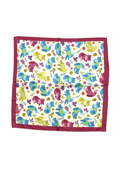 Sultan İpek وشاح/باندانا منقوشة على شكل ثعلب 48x48