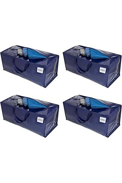 The Bros مجموعة من 4 حقائب نقل متينة كبيرة الحجم مع أحزمة ظهر وسحّابات ومقابض...