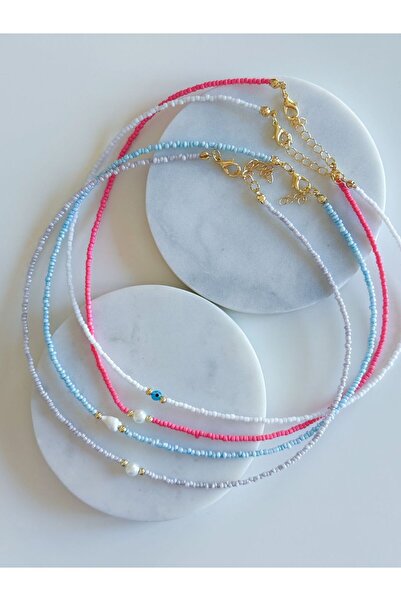 CHARMLUCKY 4-Piece Bead Necklace Combination