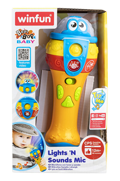 WINFUN Μικρόφωνο με ήχους και φώτα για μωρά,