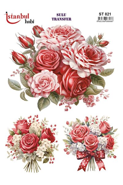 İstanbul Hobi ورق نقل مائي 25x35 سم ST-821