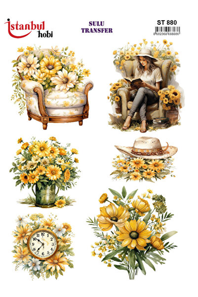 İstanbul Hobi ورق نقل مائي 25x35 سم ST-880