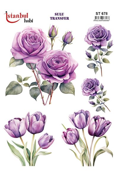 İstanbul Hobi ورق نقل مائي 25x35 سم ST-678