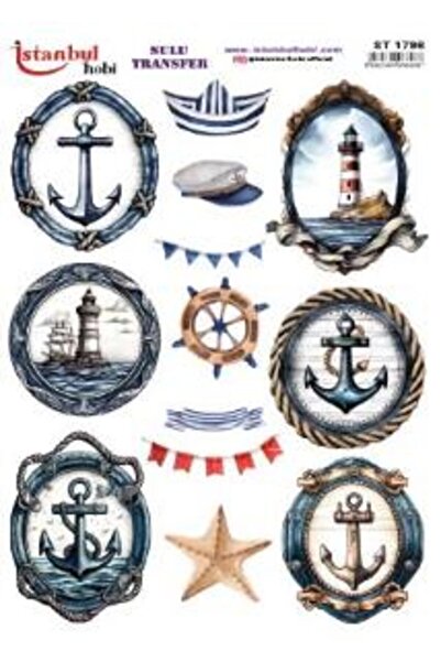 İstanbul Hobi ورق نقل مائي 25x35 سم ST-1796