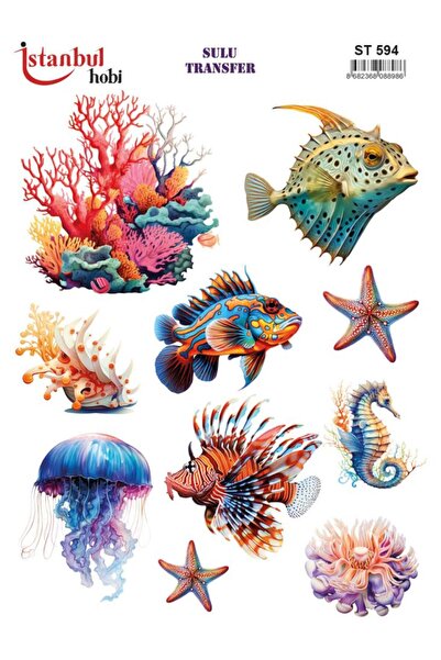 İstanbul Hobi ورق نقل مائي 25x35 سم ST-594