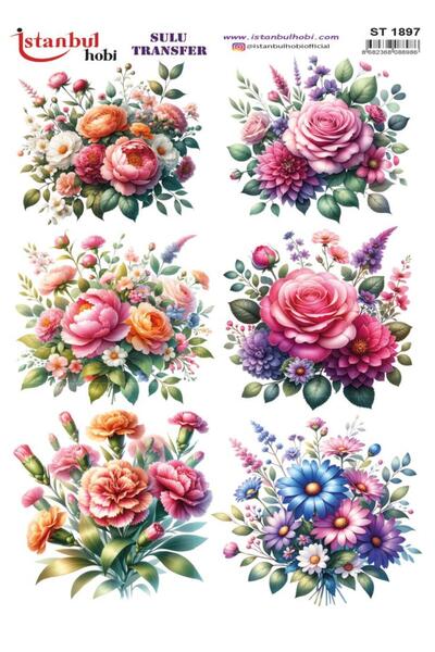 İstanbul Hobi Water Transfer Paper 25X35Cm St-1897