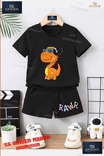 SS SİNSER Tricou cu gât rotund imprimat personalizat pentru copii UNISEX „RAW...