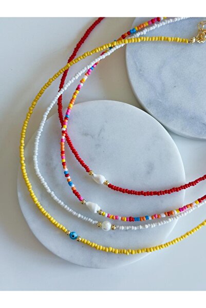 CHARMLUCKY 4-Piece Bead Necklace Combination