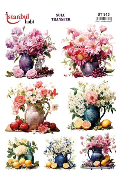 İstanbul Hobi ورق نقل مائي 25x35 سم ST-913