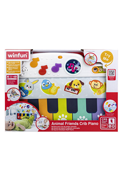 WINFUN Klavír so zvukmi a svetlami pre bábätká,