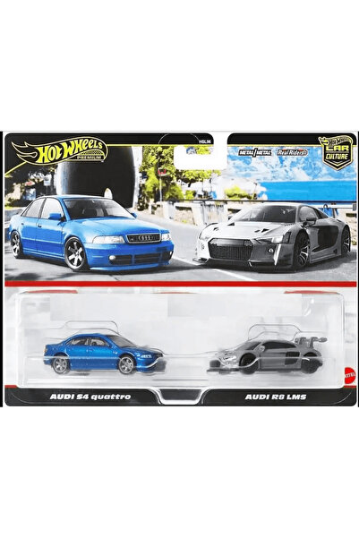 HOT WHEELS Premium 1:64 2 Pack Audi S4 Quattro/Audi R8 LMS