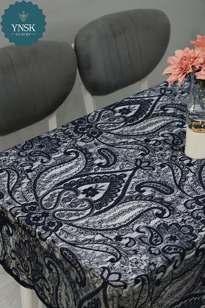 YNSK Luxury |   French Floral Patterned Lace Guipure Fabric Table Cloth