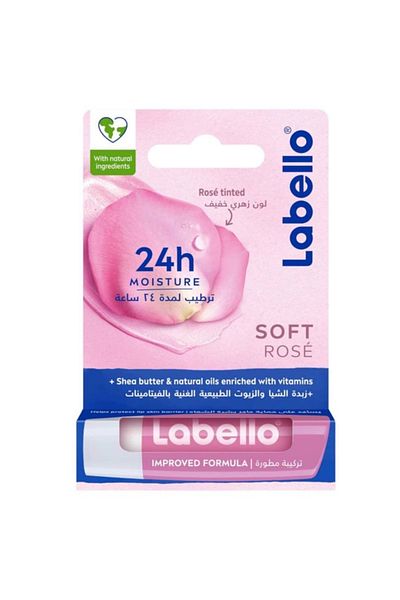 LABELLO Labello Lip Balm Rose Light Pink 4.8g
