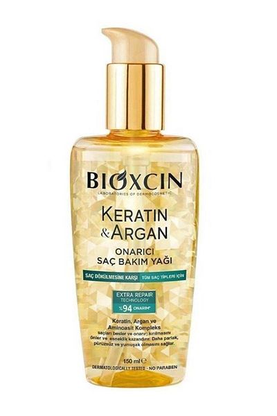 Bioxcin Keratin and Argan for Damaged Hair 150 ml Repairing Hair Care Oil