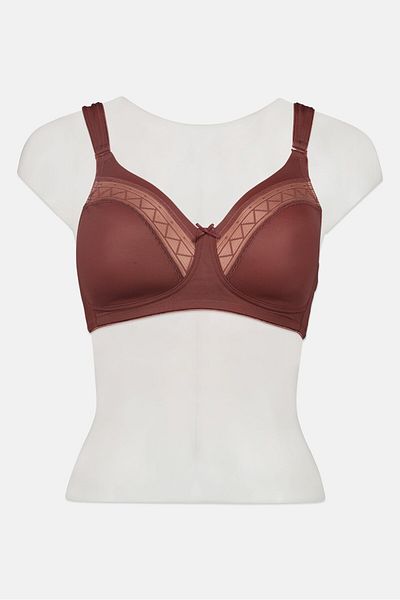 Triumph Women Textured Padded Bra, Brown