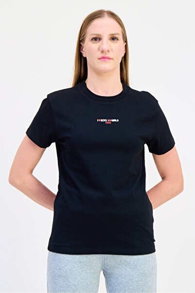 Vans Women Sportswear Fit Short Sleeve Outdoor T-Shirt, Black