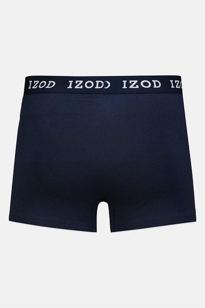 Izod مجموعة من 3 قطع بوكسر رجالي بشعار العلامة التجارية، 6 قطع، أزرق داكن