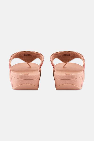 Fitflop Women Slip On Glity Sandal, Rose Gold