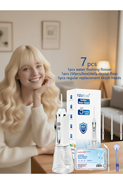 Youtrico H2ofloss Water Flosser 300ML Portable Oral Irrigator+Whitening Water...