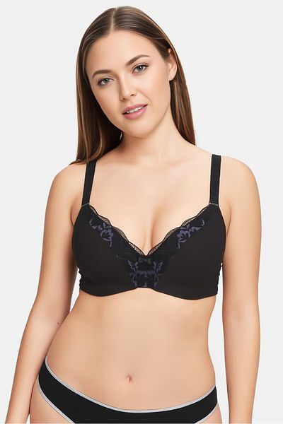 Triumph Women Solid Padded Non Wire Bra, Black