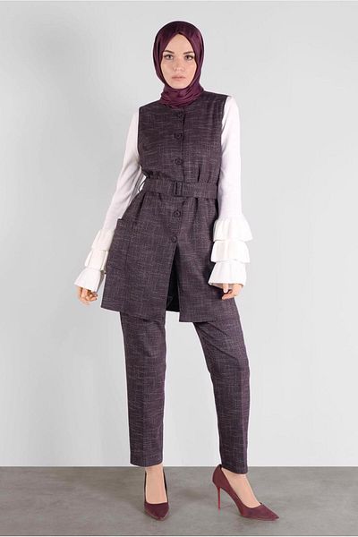 TRENDTESETTÜR Women's Bordo Pants Suit 41147