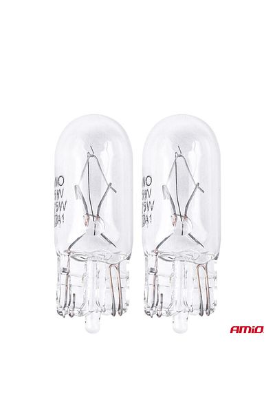 JollyMag Set of 2 halogen bulbs, T10 socket, W5W, W2.1x9.5d, 12V power supply